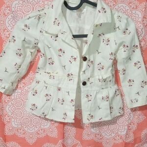 Kensie Girl Floral Blazer - Cream
